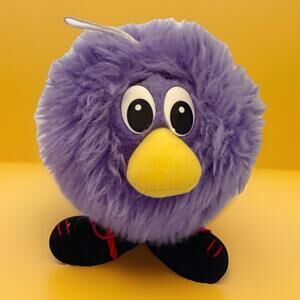 Wubbies World Purple Plush Alien Monster Round Shoes Vintage 5" 1996